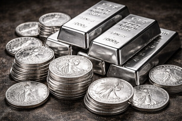pièces lingots d'argent